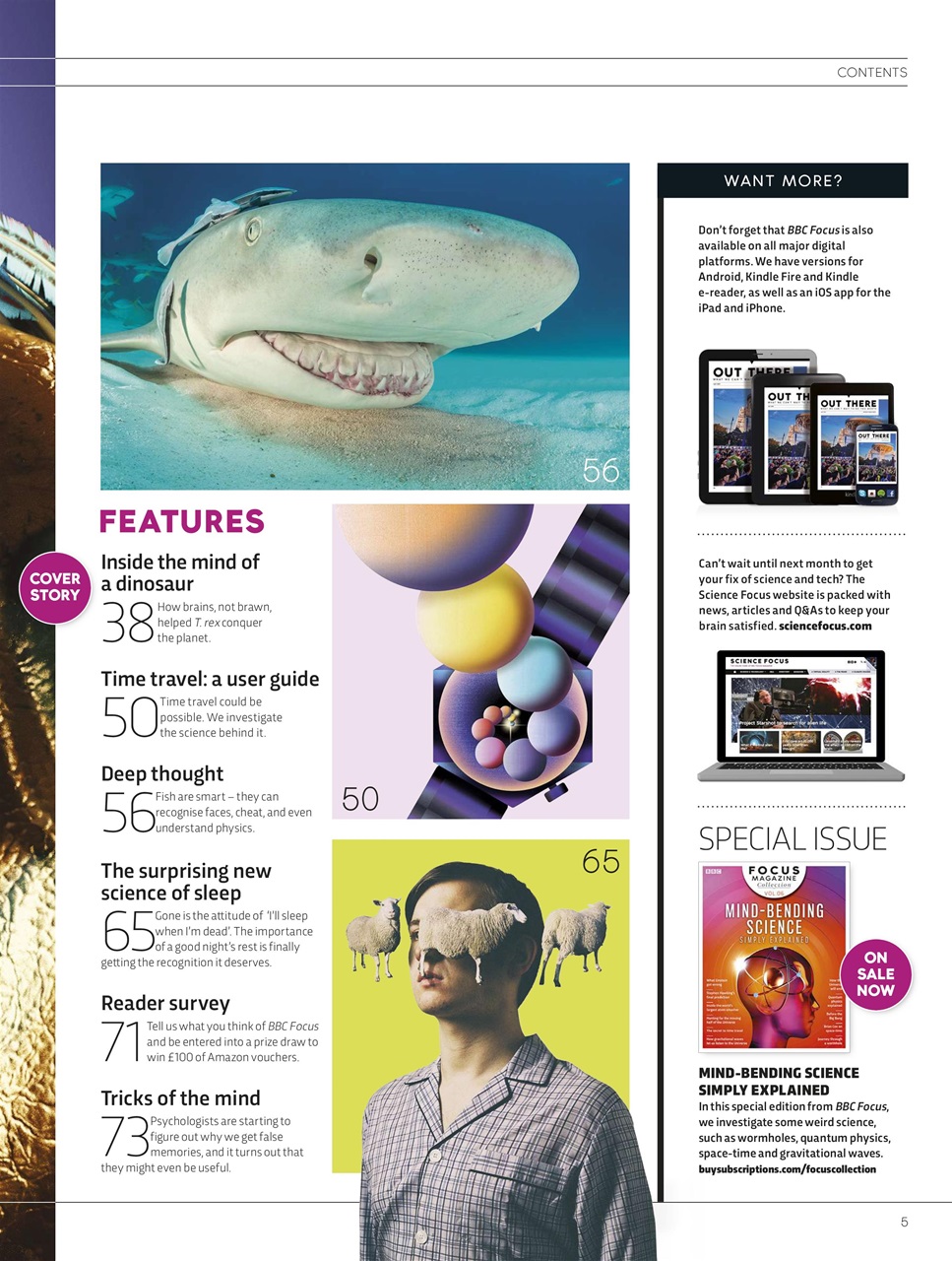 BBC Science Focus Magazine Preview Pages