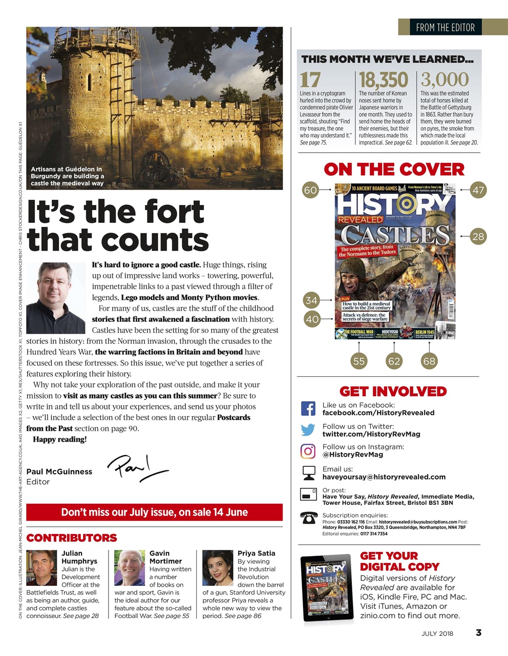 BBC History Revealed Magazine Preview Pages