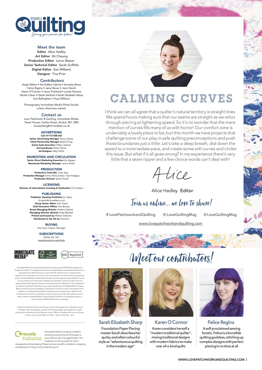 Love Patchwork & Quilting Preview Pages