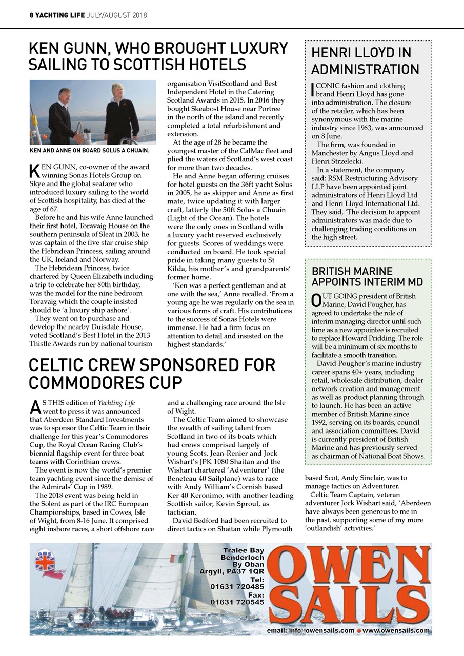 Yachting Life Preview Pages