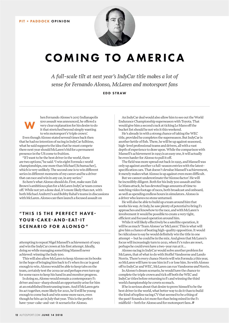 Autosport Preview Pages