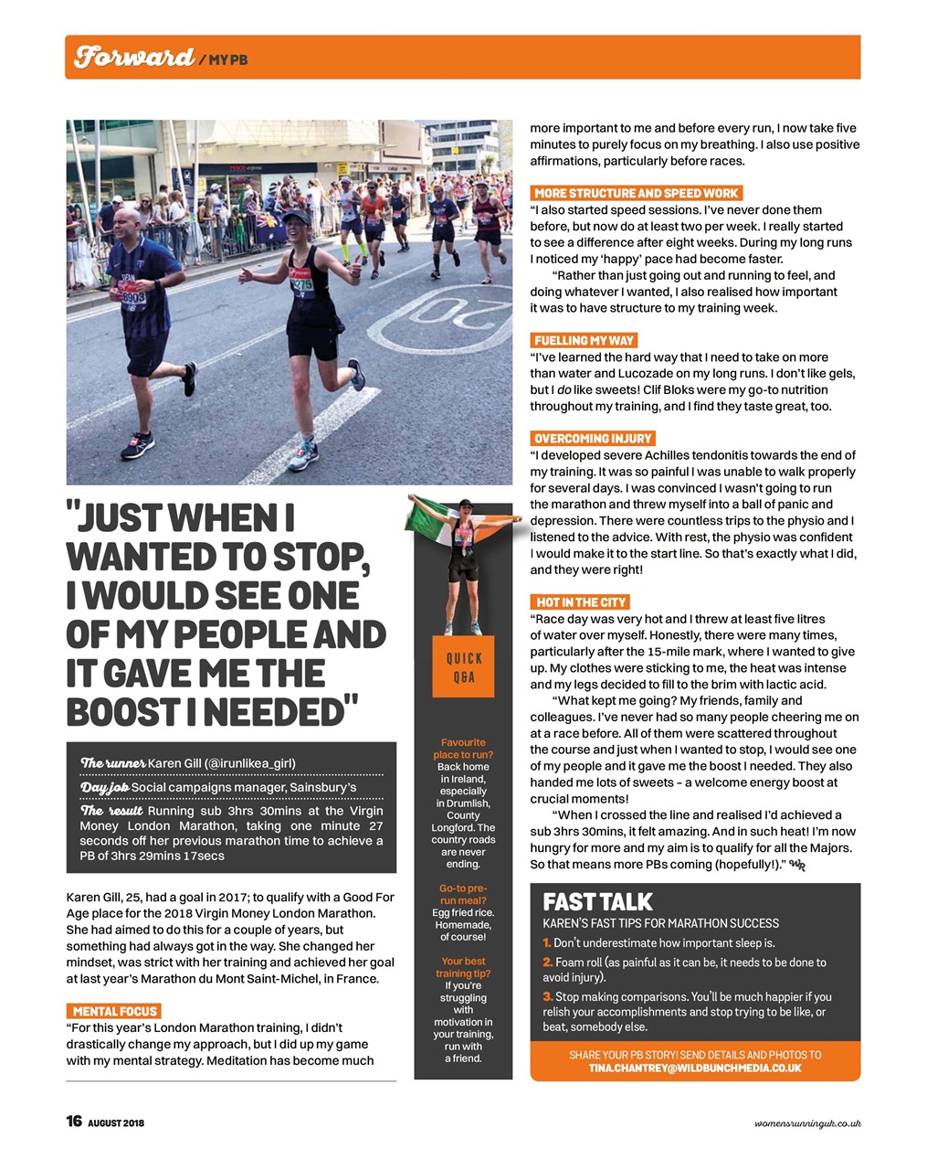 Women’s Running Preview Pages