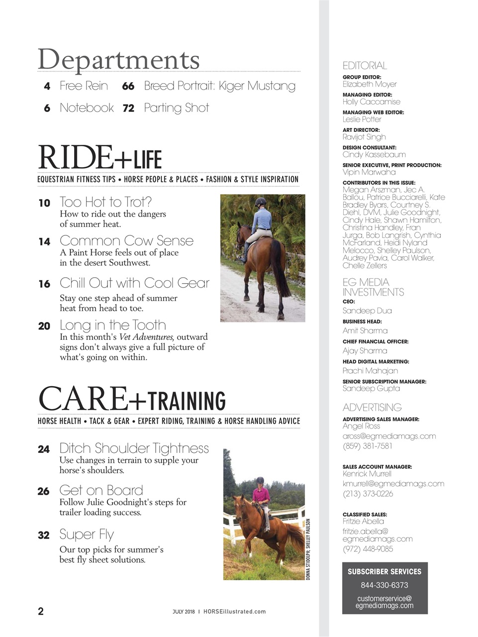 Horse Illustrated Magazine Preview Pages