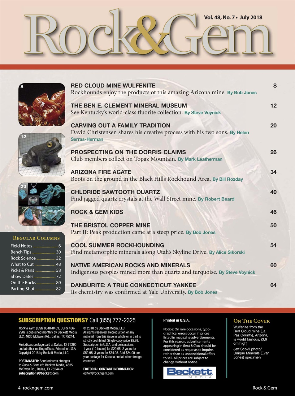 Rock&Gem Magazine Preview Pages