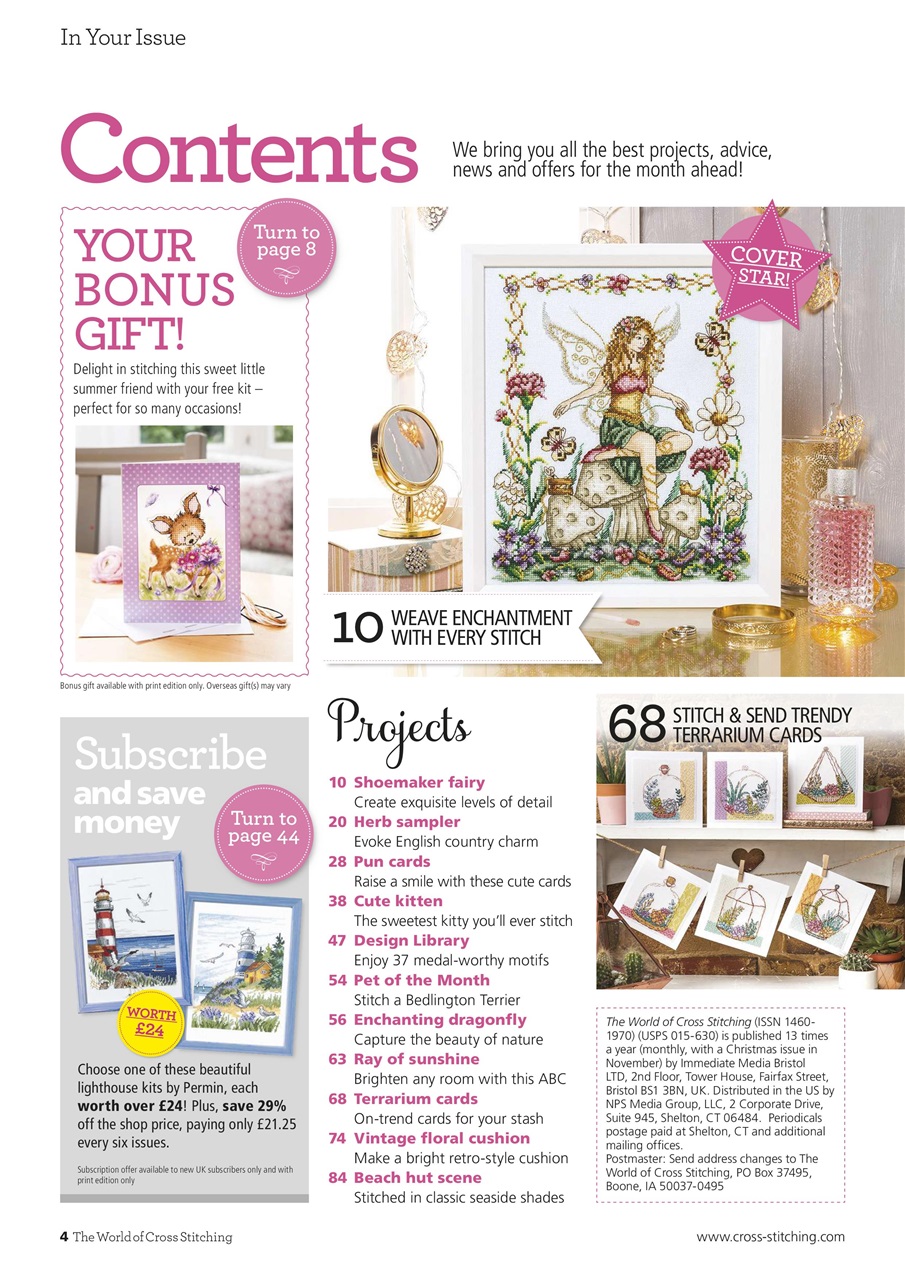 The World of Cross Stitching Preview Pages