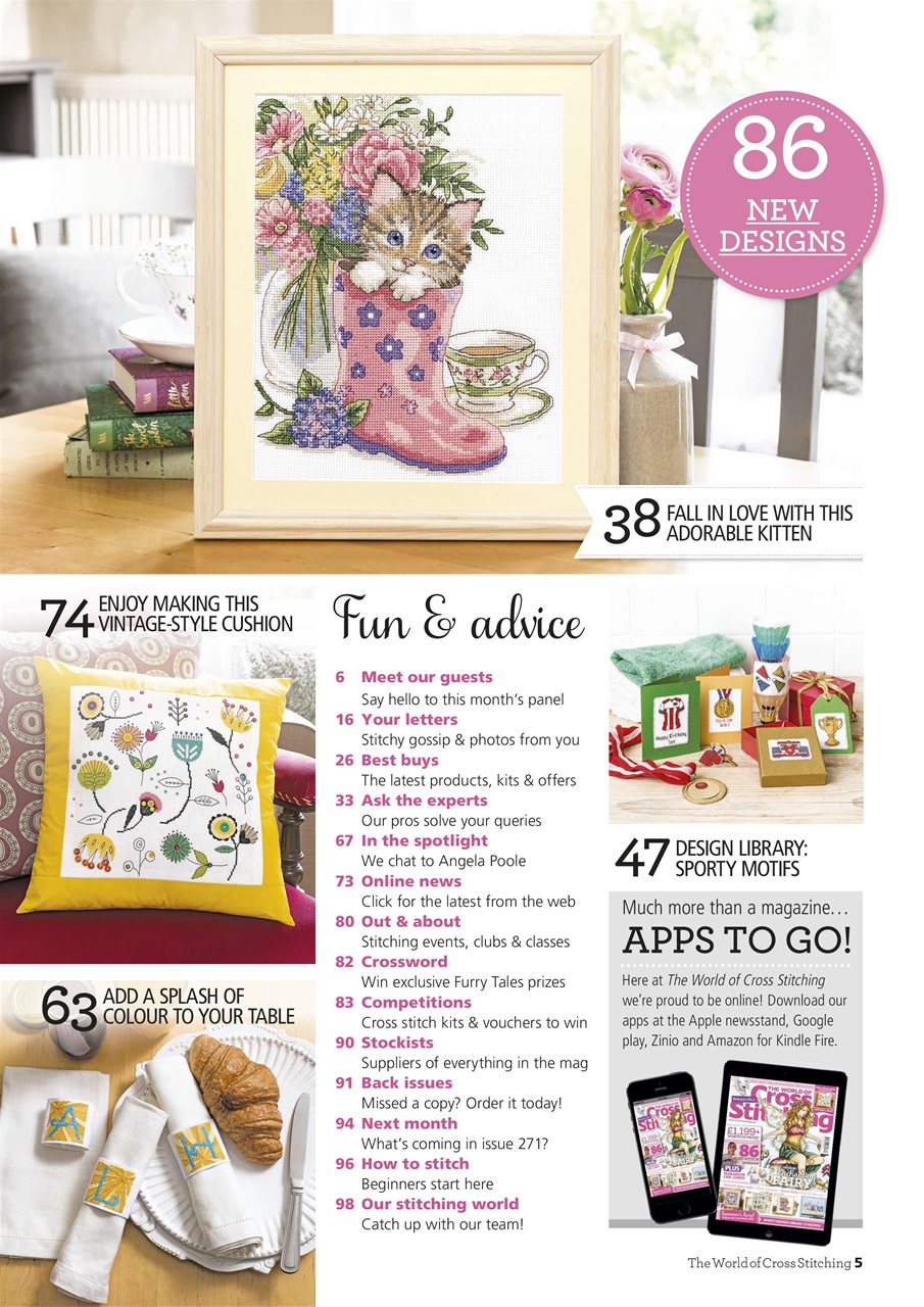 The World of Cross Stitching Preview Pages