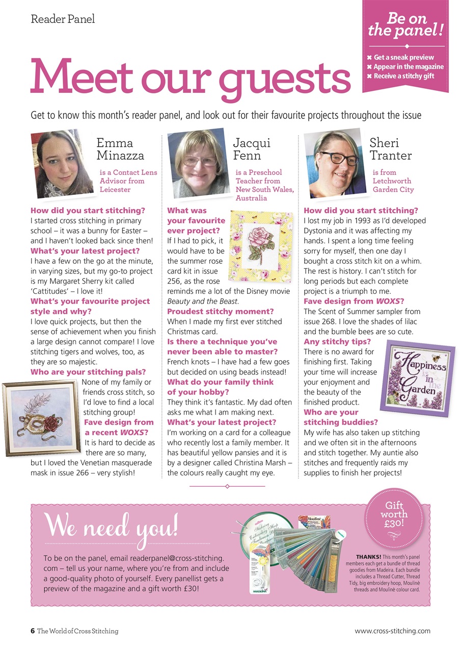 The World of Cross Stitching Preview Pages