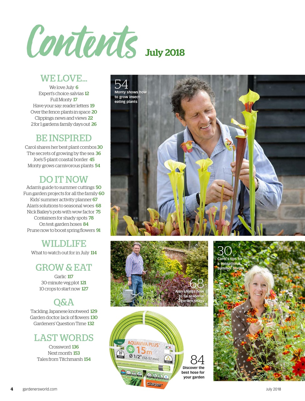 BBC Gardeners’ World Magazine Preview Pages