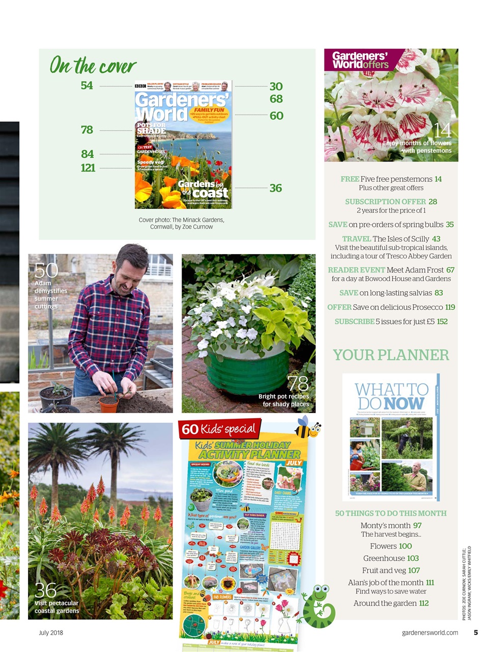 BBC Gardeners’ World Magazine Preview Pages