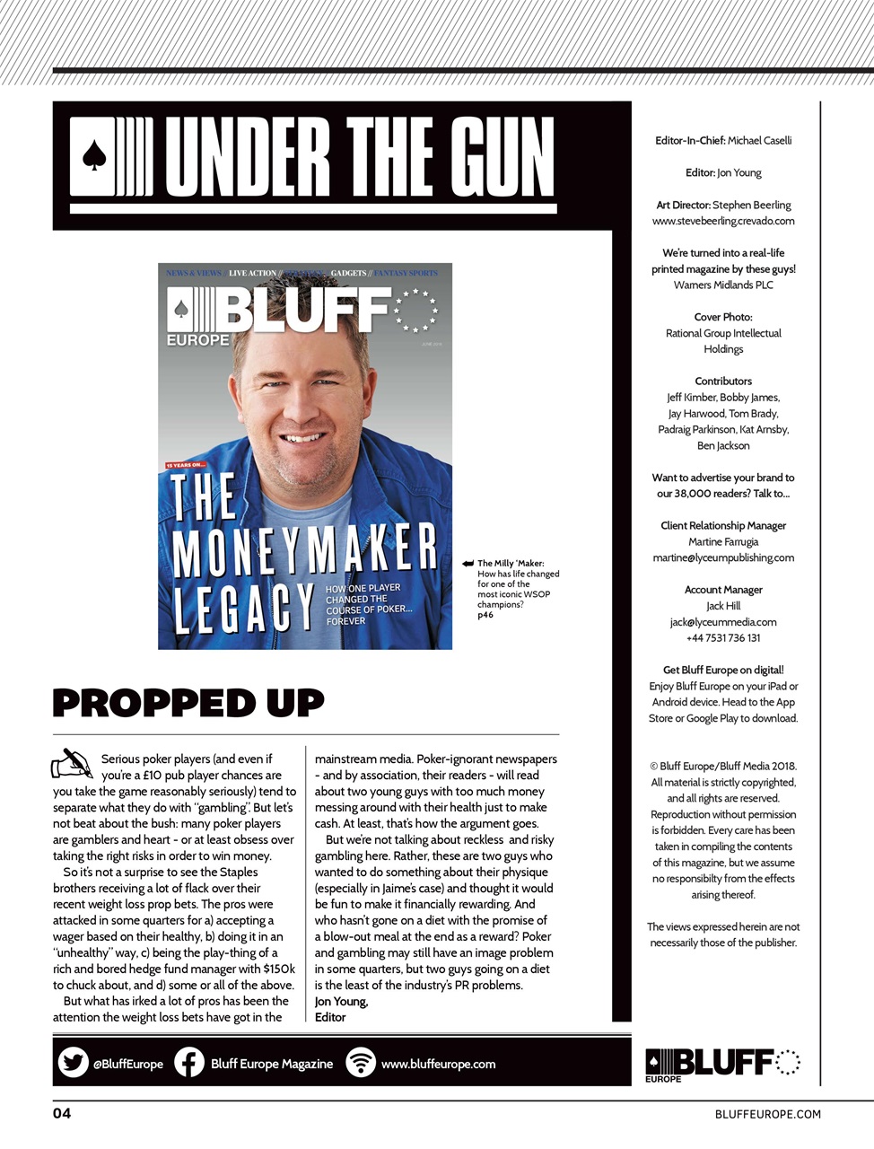 Bluff Europe Preview Pages