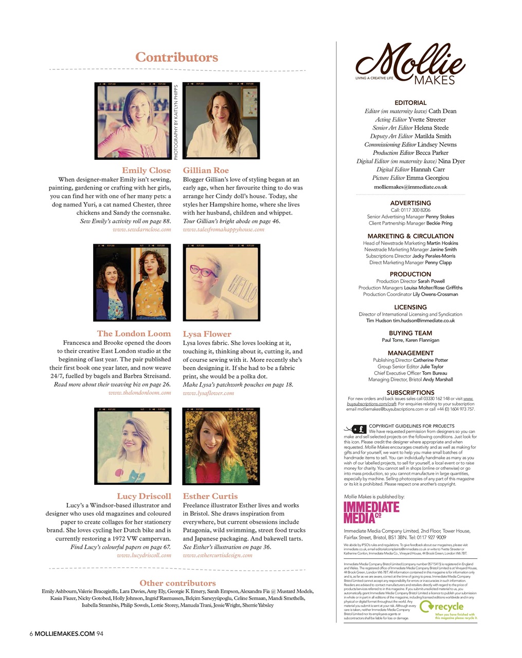 Mollie magazine Preview Pages