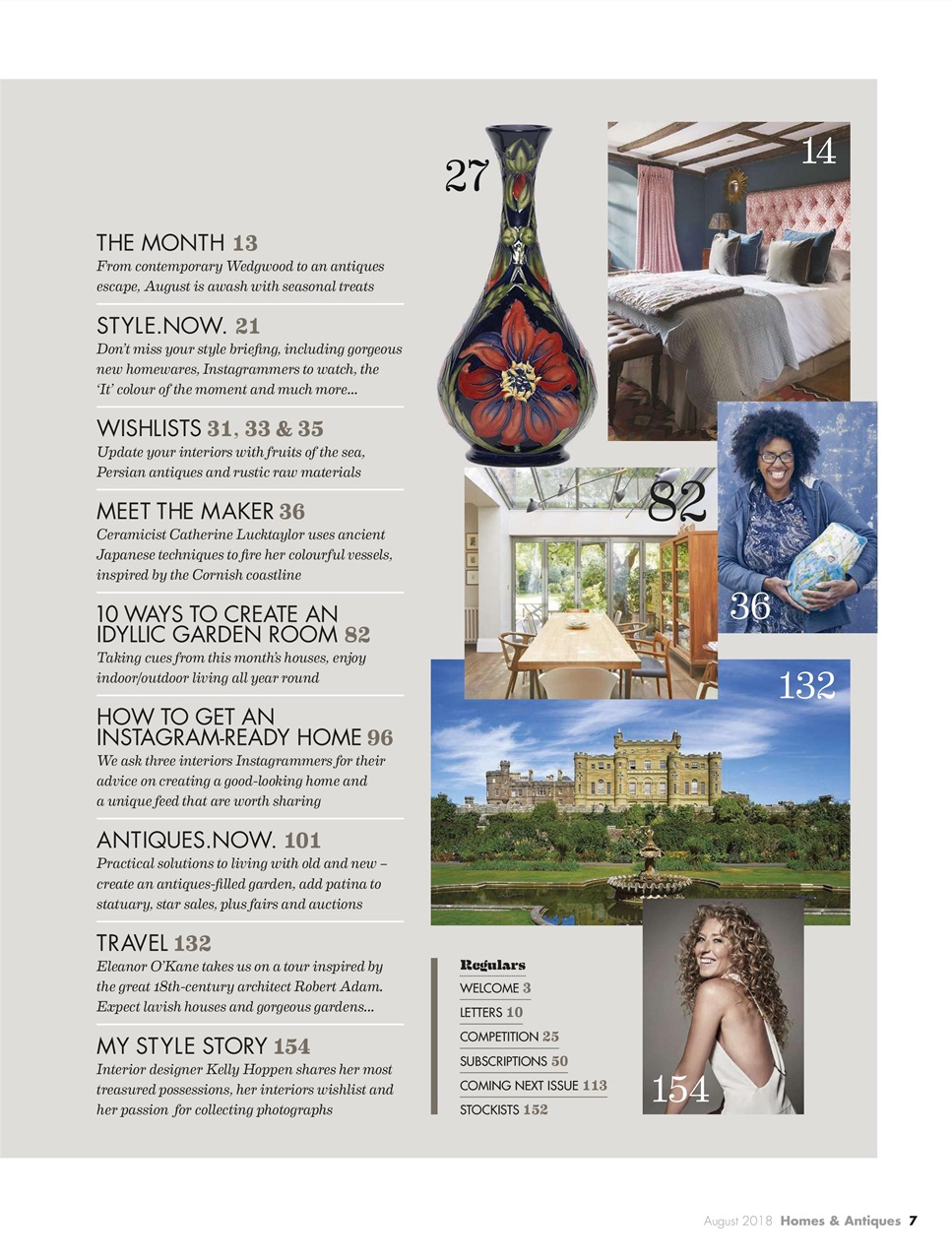 Homes & Antiques Magazine Preview Pages