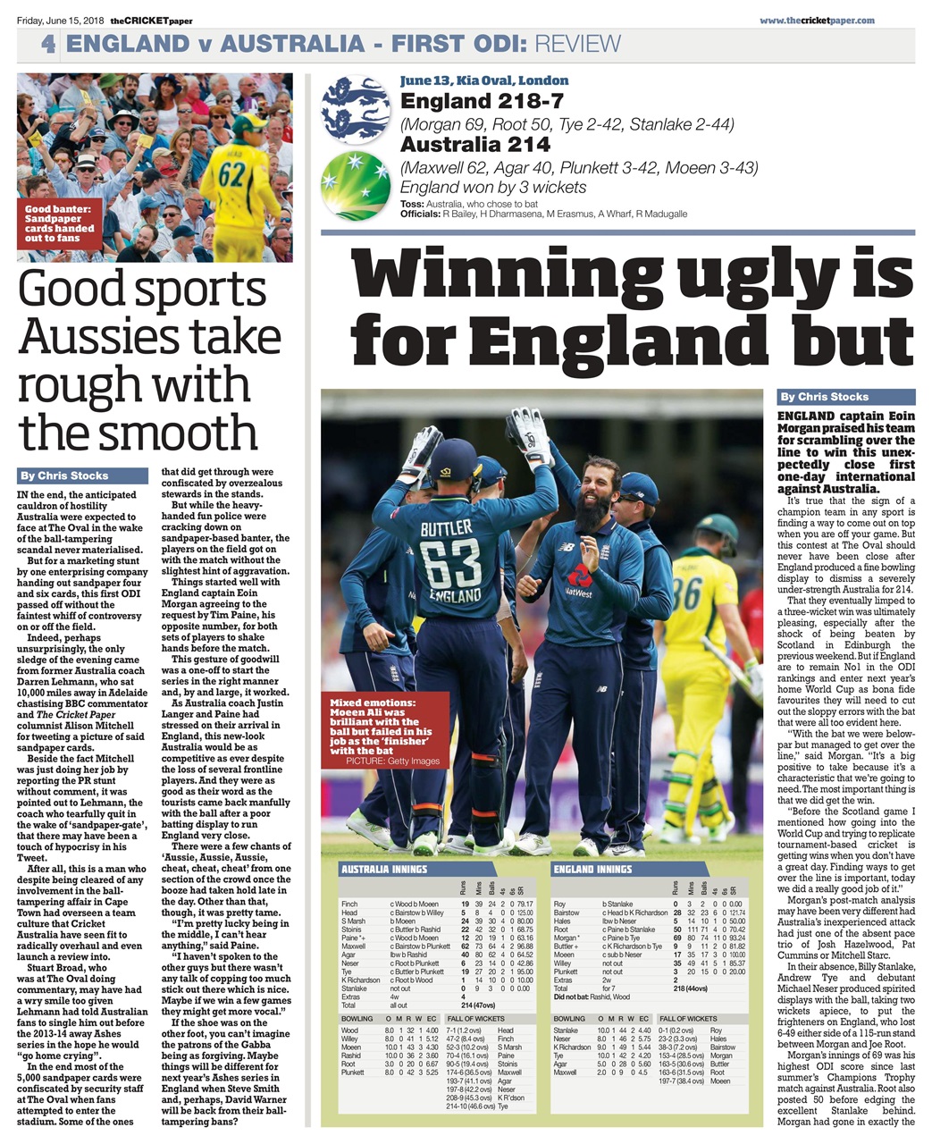 The Cricket Paper Preview Pages