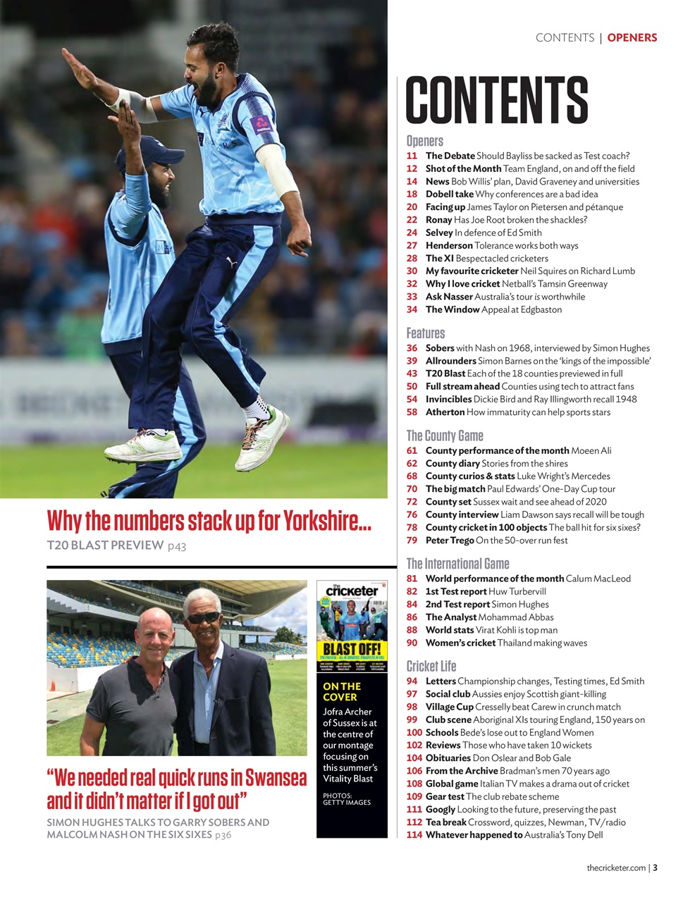 The Cricketer Magazine Preview Pages