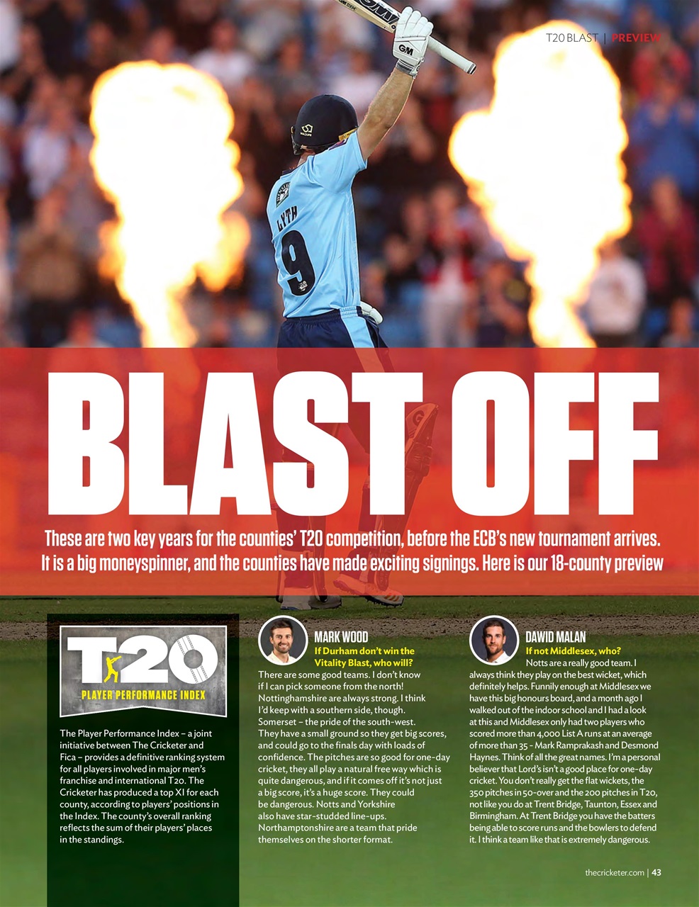 The Cricketer Magazine Preview Pages