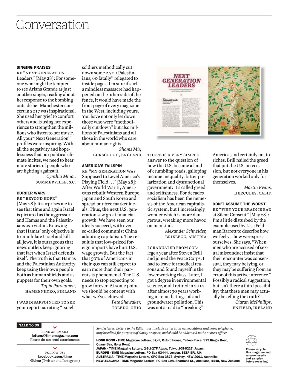 TIME Magazine Europe Preview Pages