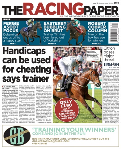 The Racing Paper issue 15th June 2018