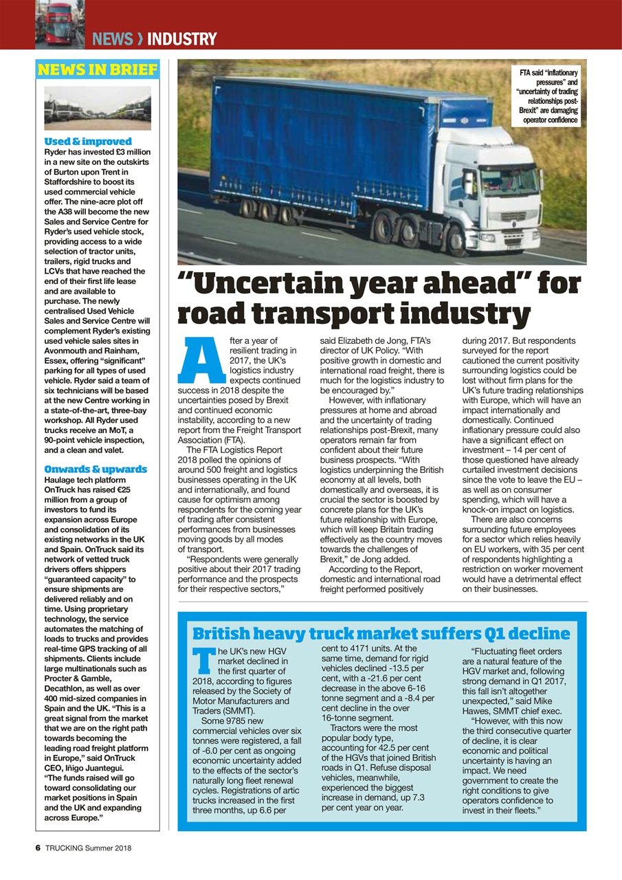 Trucking Magazine Preview Pages
