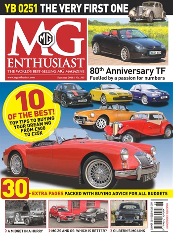 MG Enthusiast issue Summer 2018