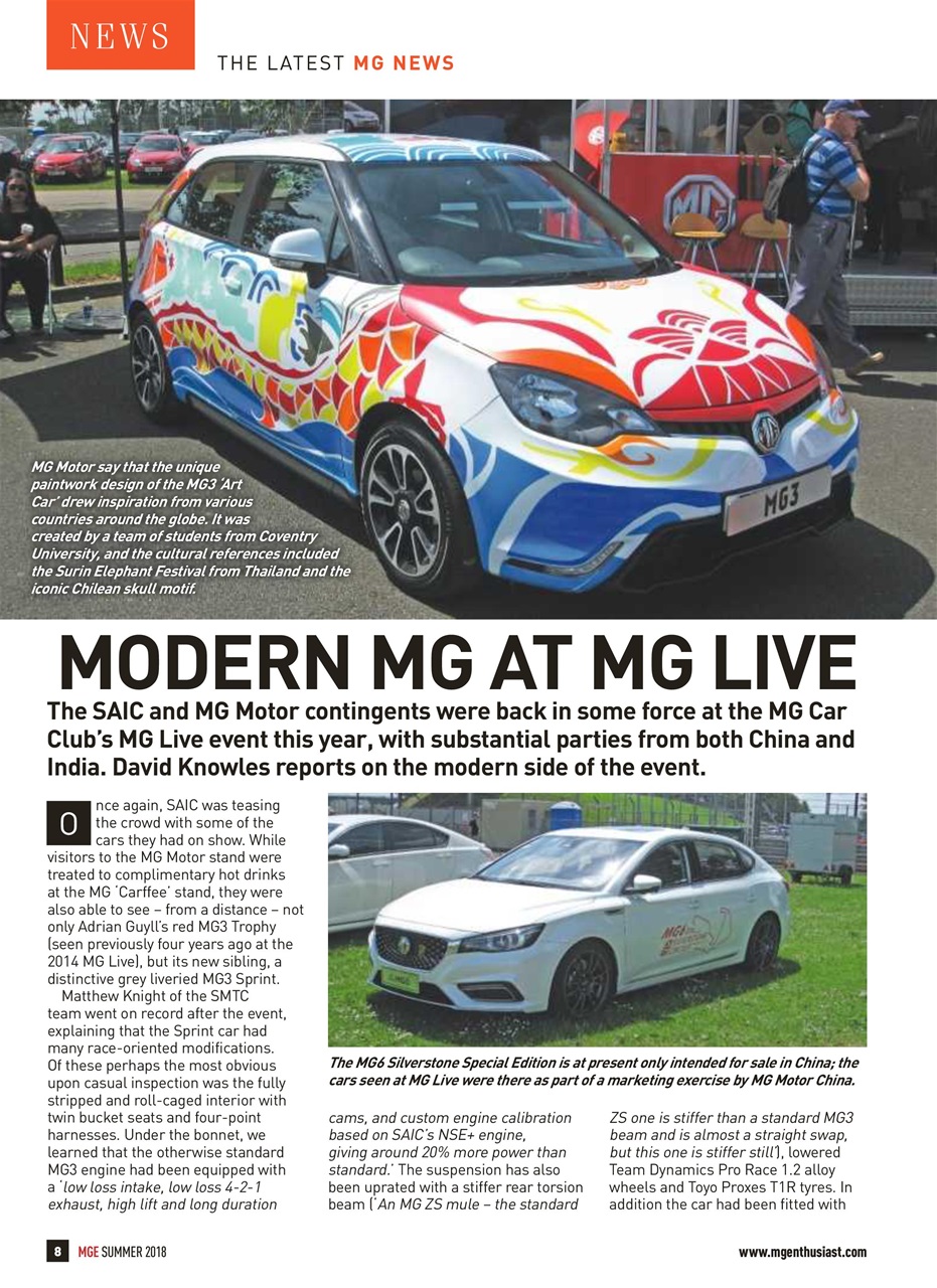 MG Enthusiast Preview Pages