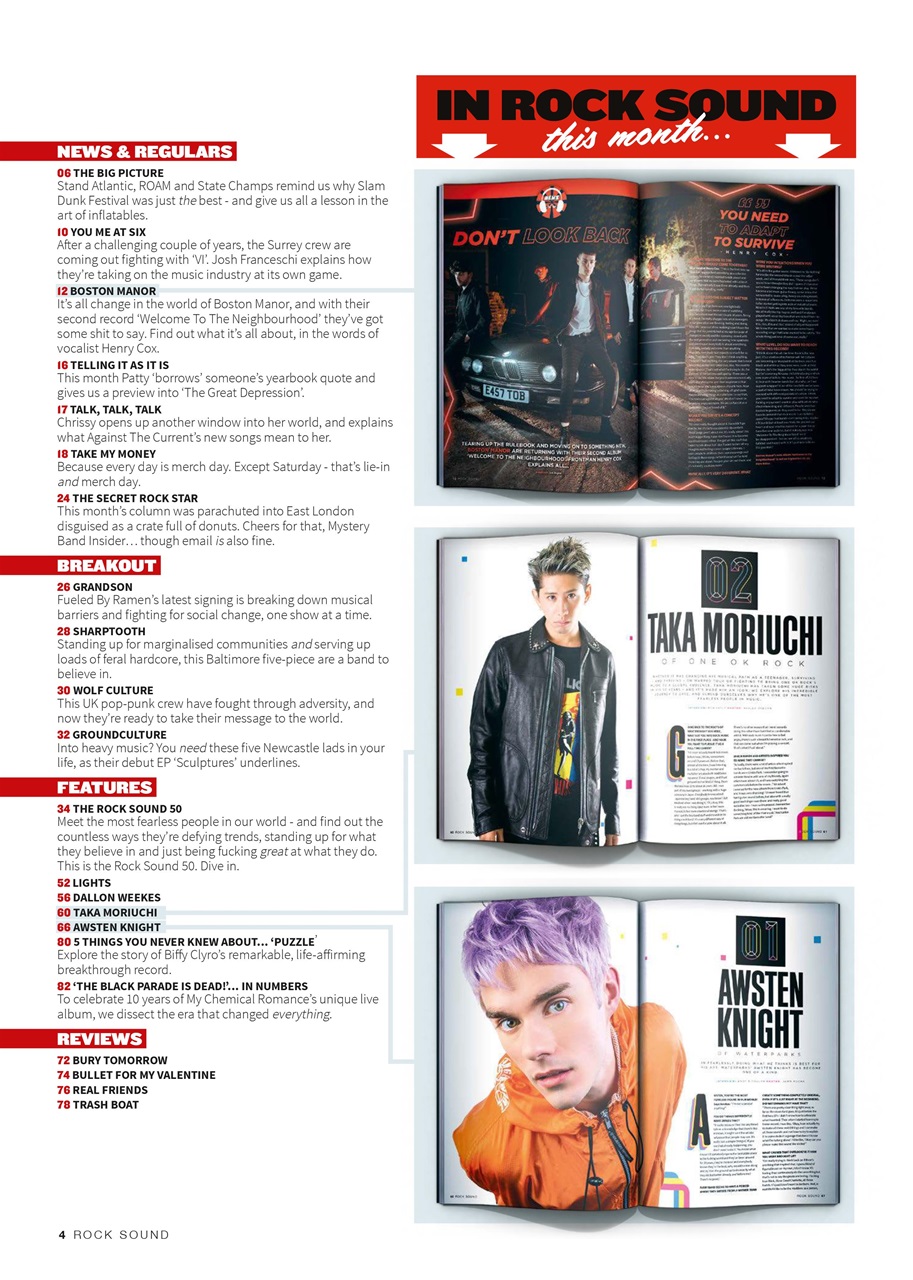 Rock Sound Magazine Preview Pages