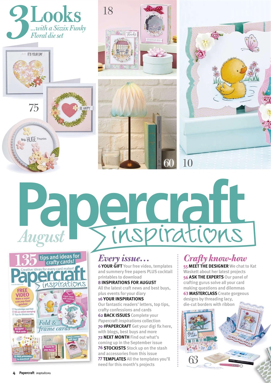 Papercraft Inspirations Preview Pages
