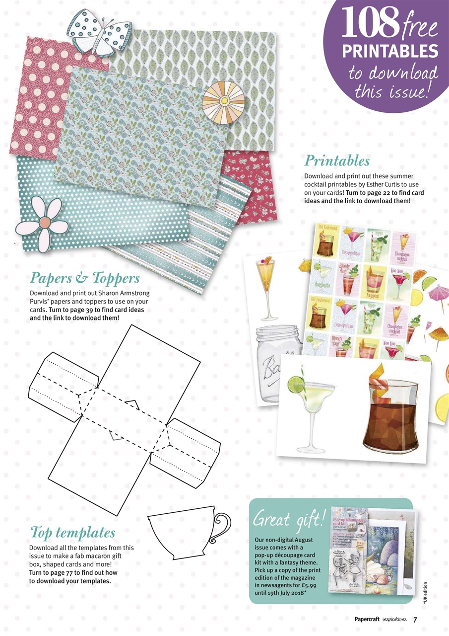Papercraft Inspirations Preview Pages