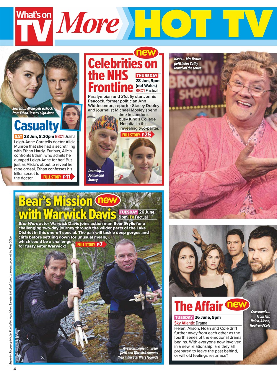 What's on TV Preview Pages