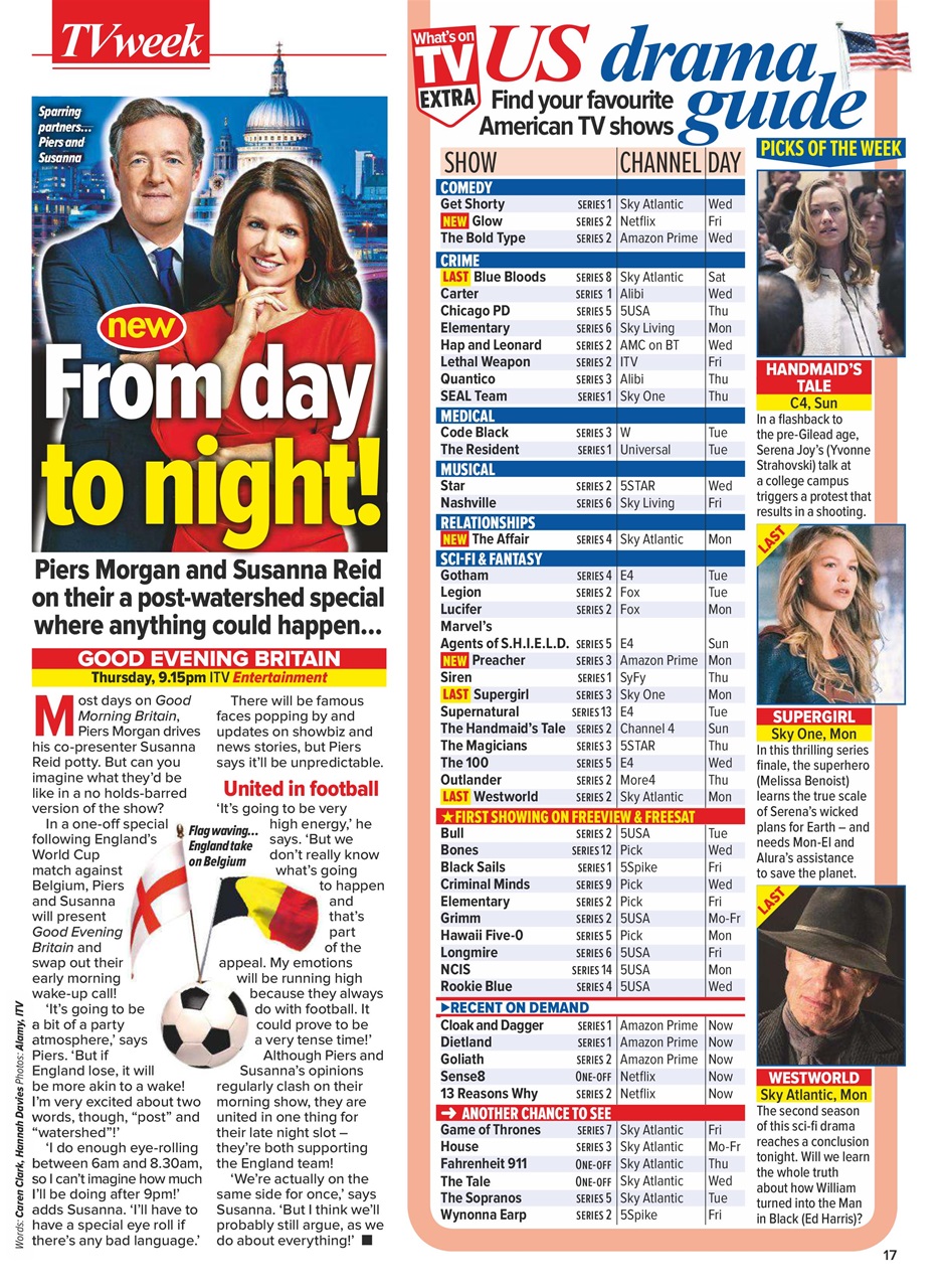 What's on TV Preview Pages