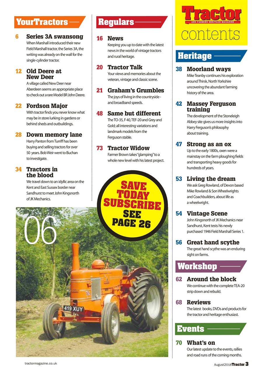 Tractor & Farming Heritage Magazine Preview Pages