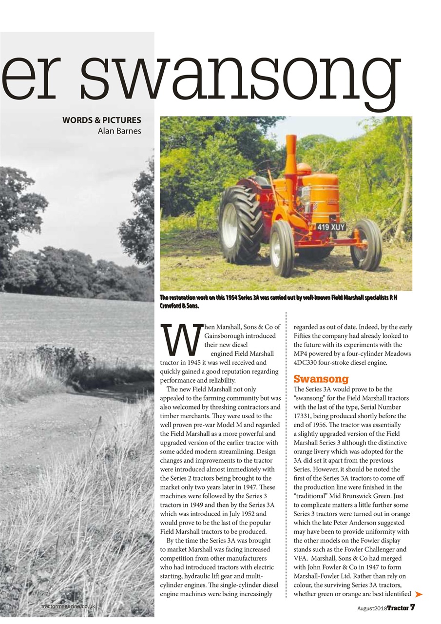 Tractor & Farming Heritage Magazine Preview Pages