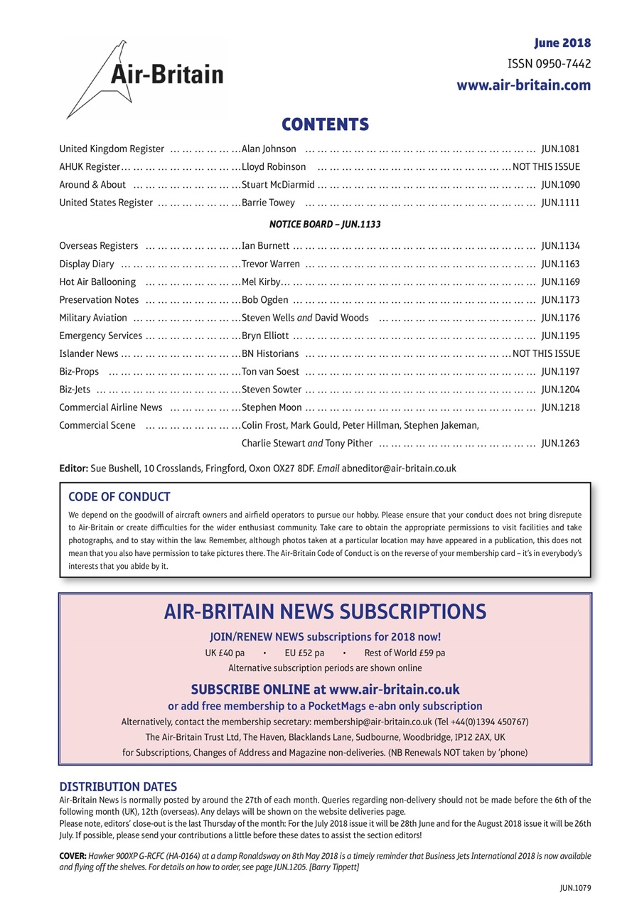 Air Britain News Preview Pages