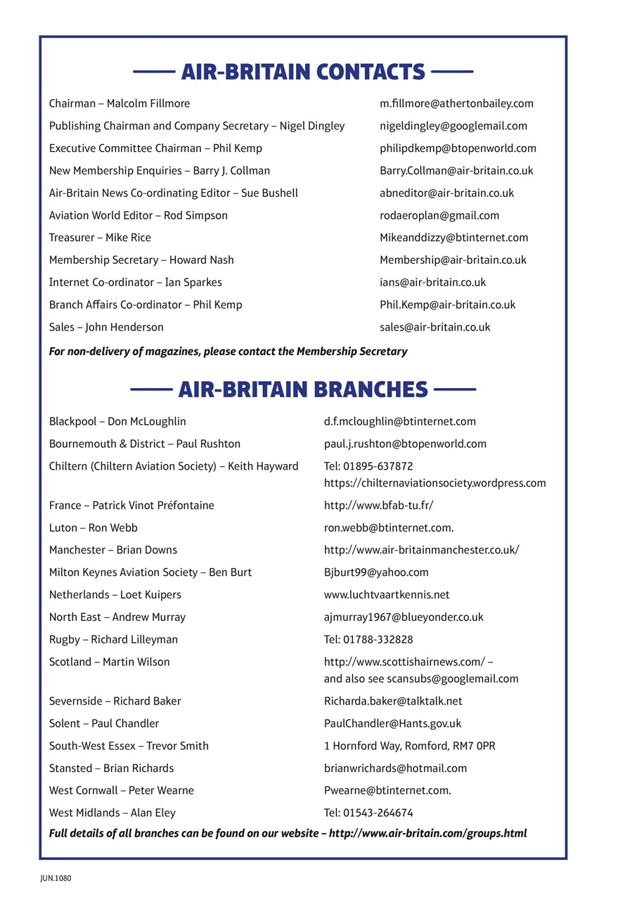 Air Britain News Preview Pages