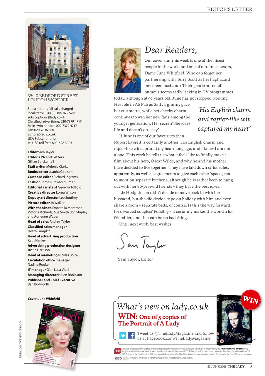 The Lady Preview Pages