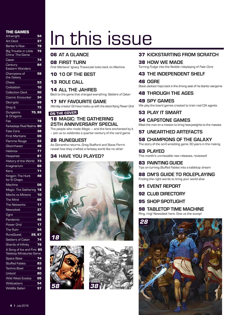 Tabletop Gaming Preview Pages