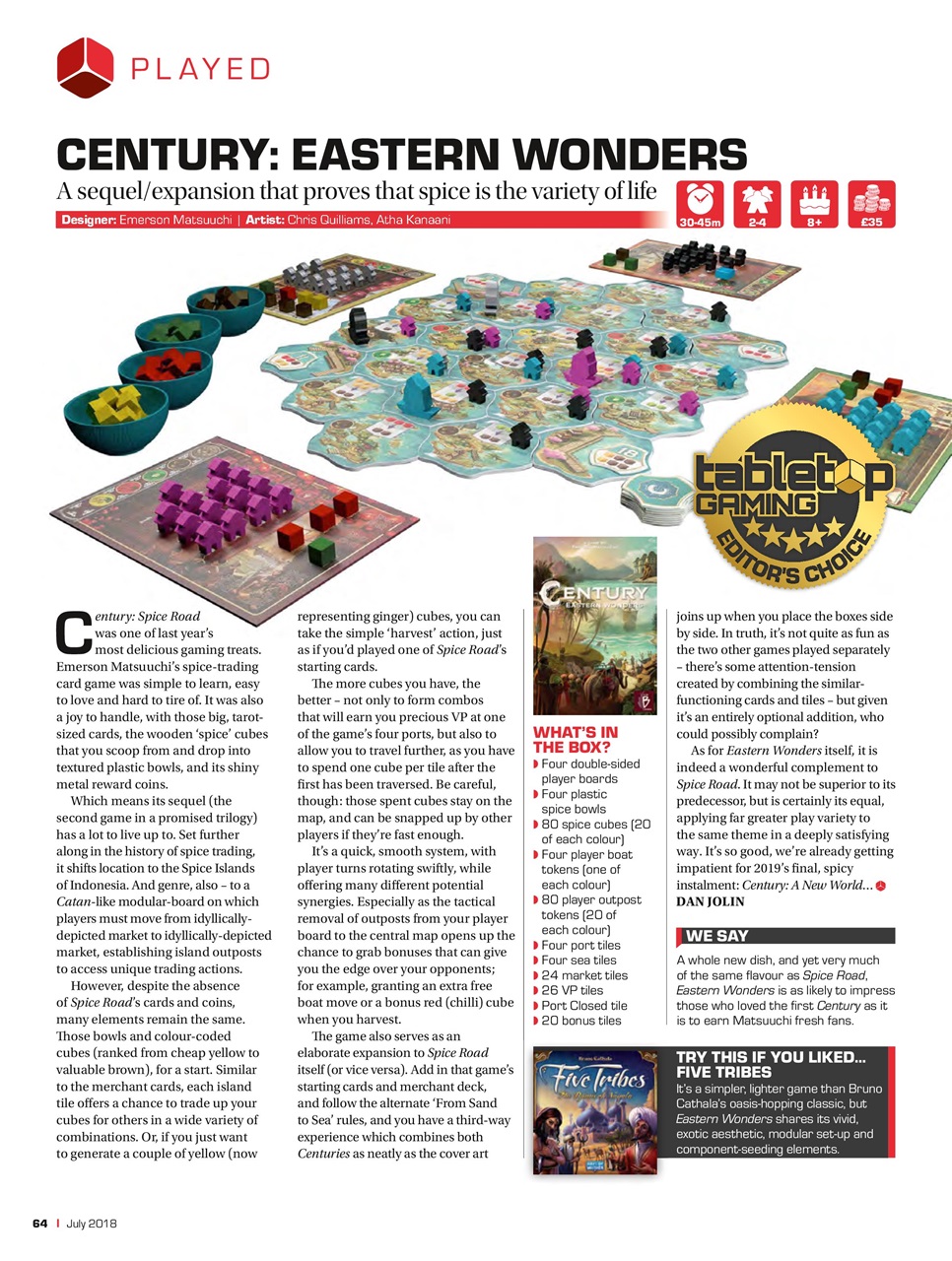 Tabletop Gaming Preview Pages