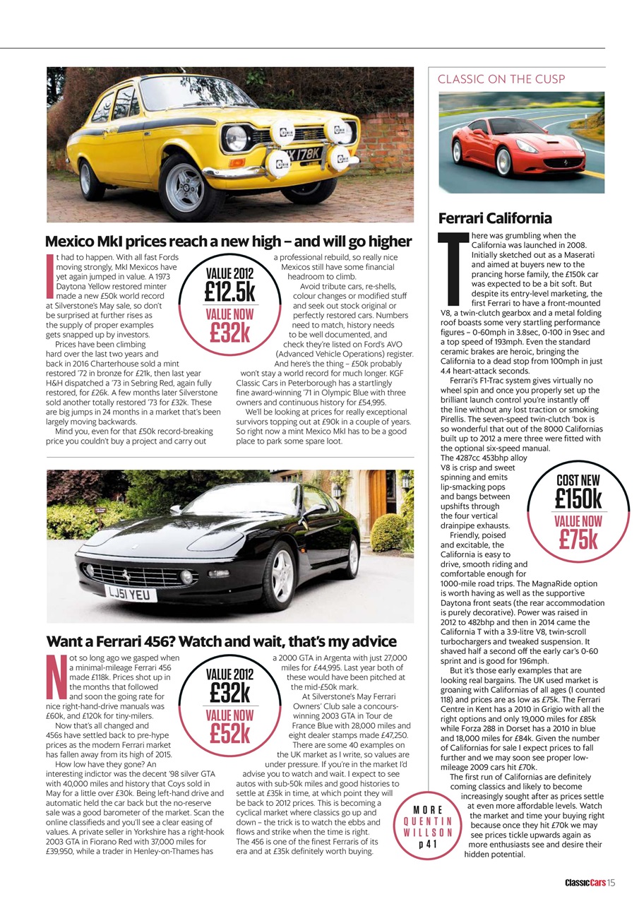 Classic Cars Preview Pages