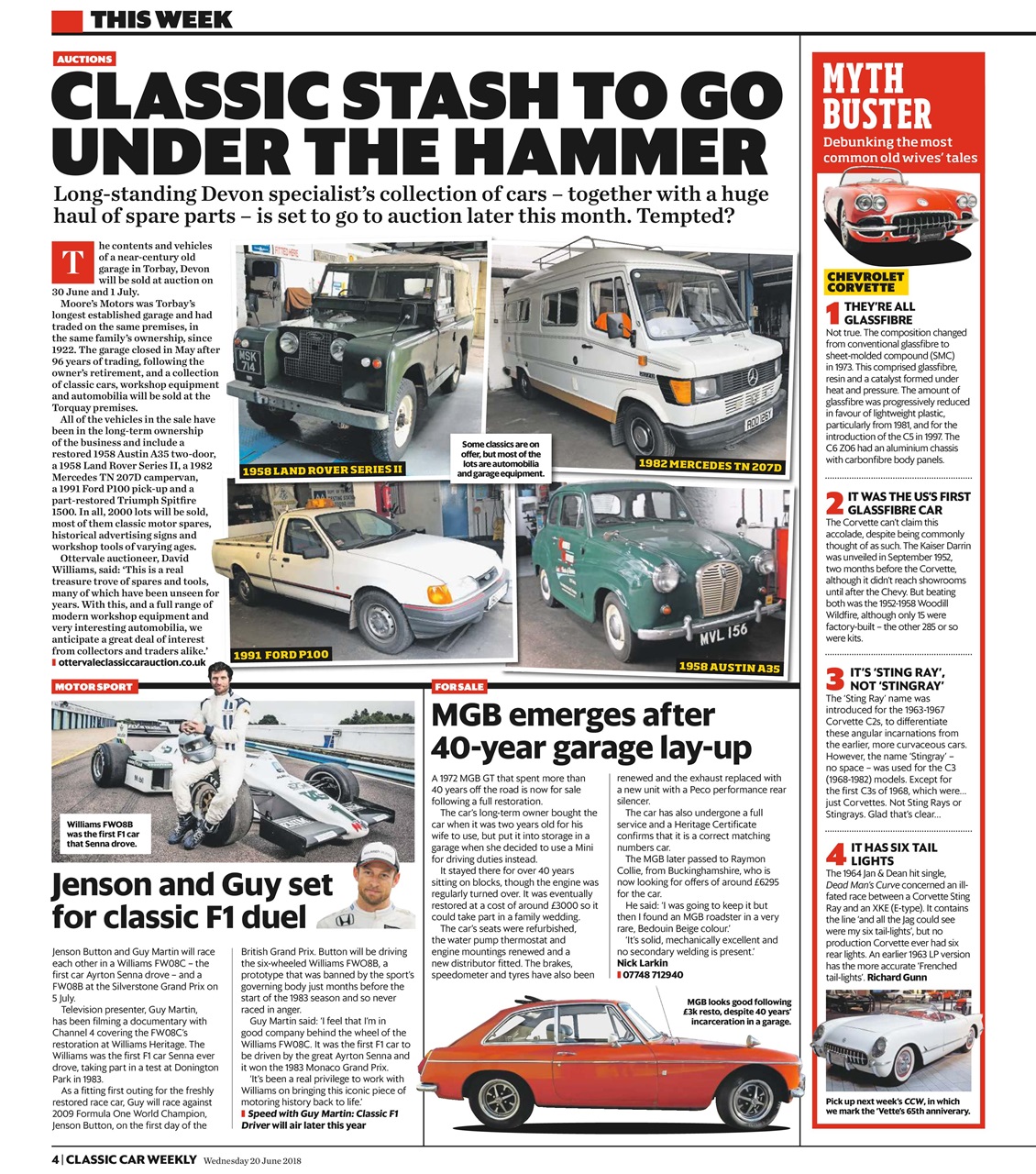Classic Car Weekly Preview Pages