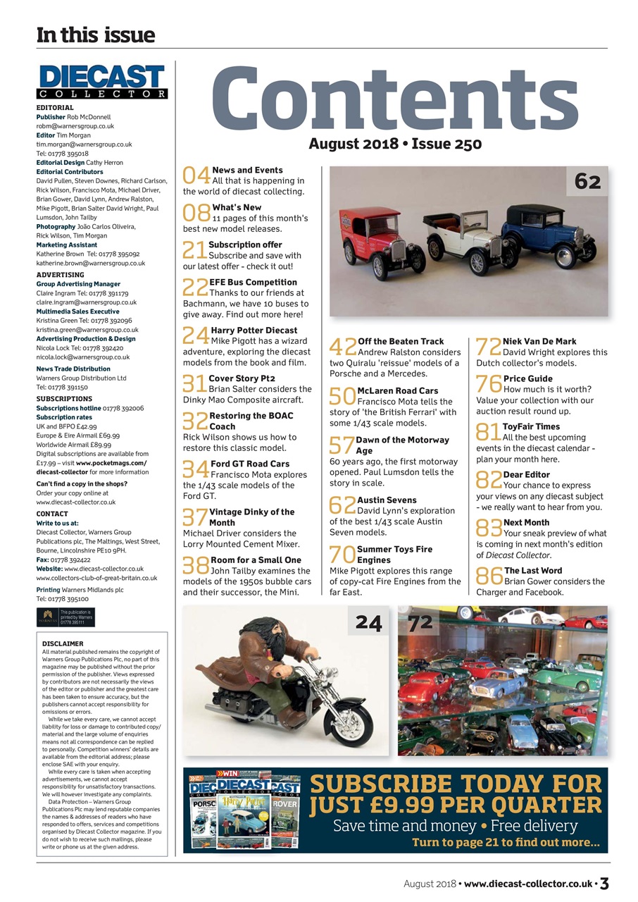 Diecast Collector Preview Pages