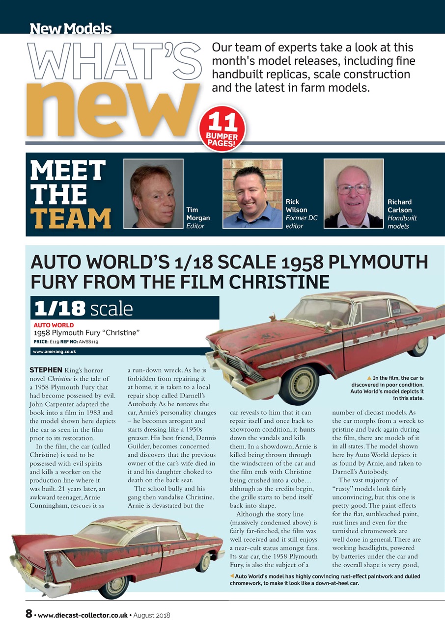 Diecast Collector Preview Pages