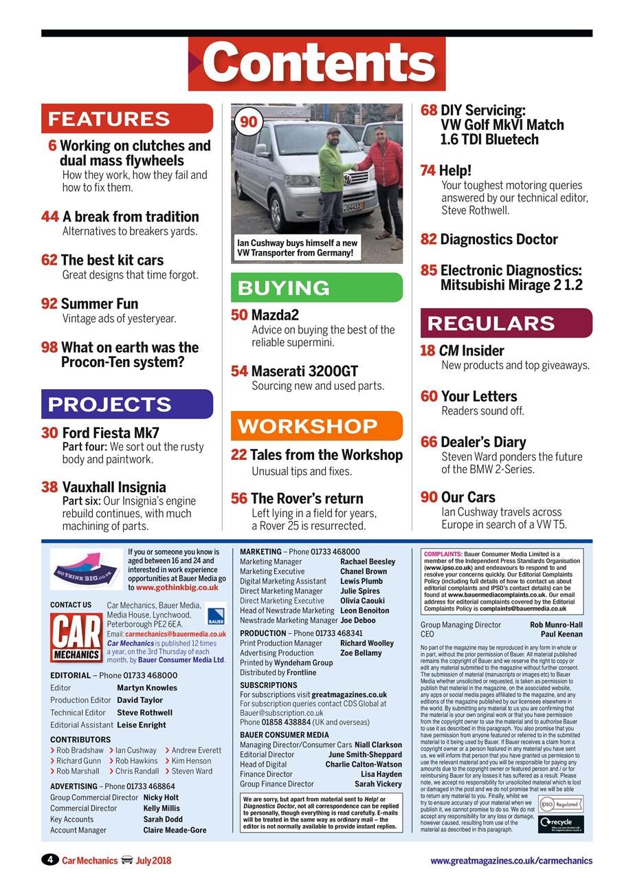 Car Mechanics Preview Pages