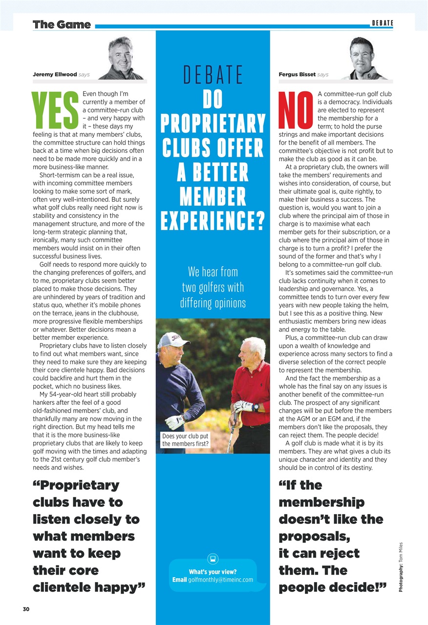 Golf Monthly Preview Pages