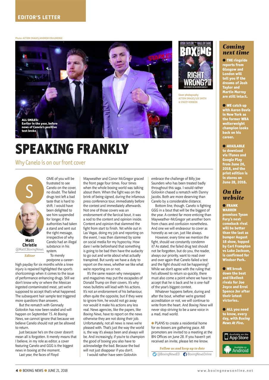 Boxing News Preview Pages