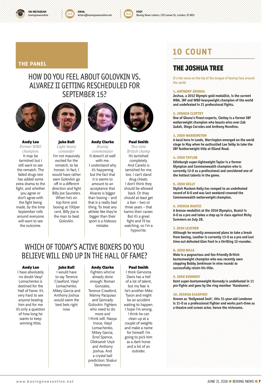 Boxing News Preview Pages