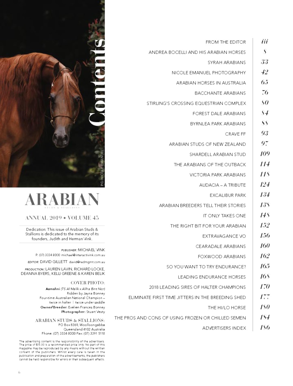 Arabian Studs & Stallions Preview Pages