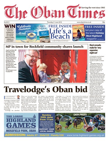The Oban Times & Lochaber Times issue 21st June 2018