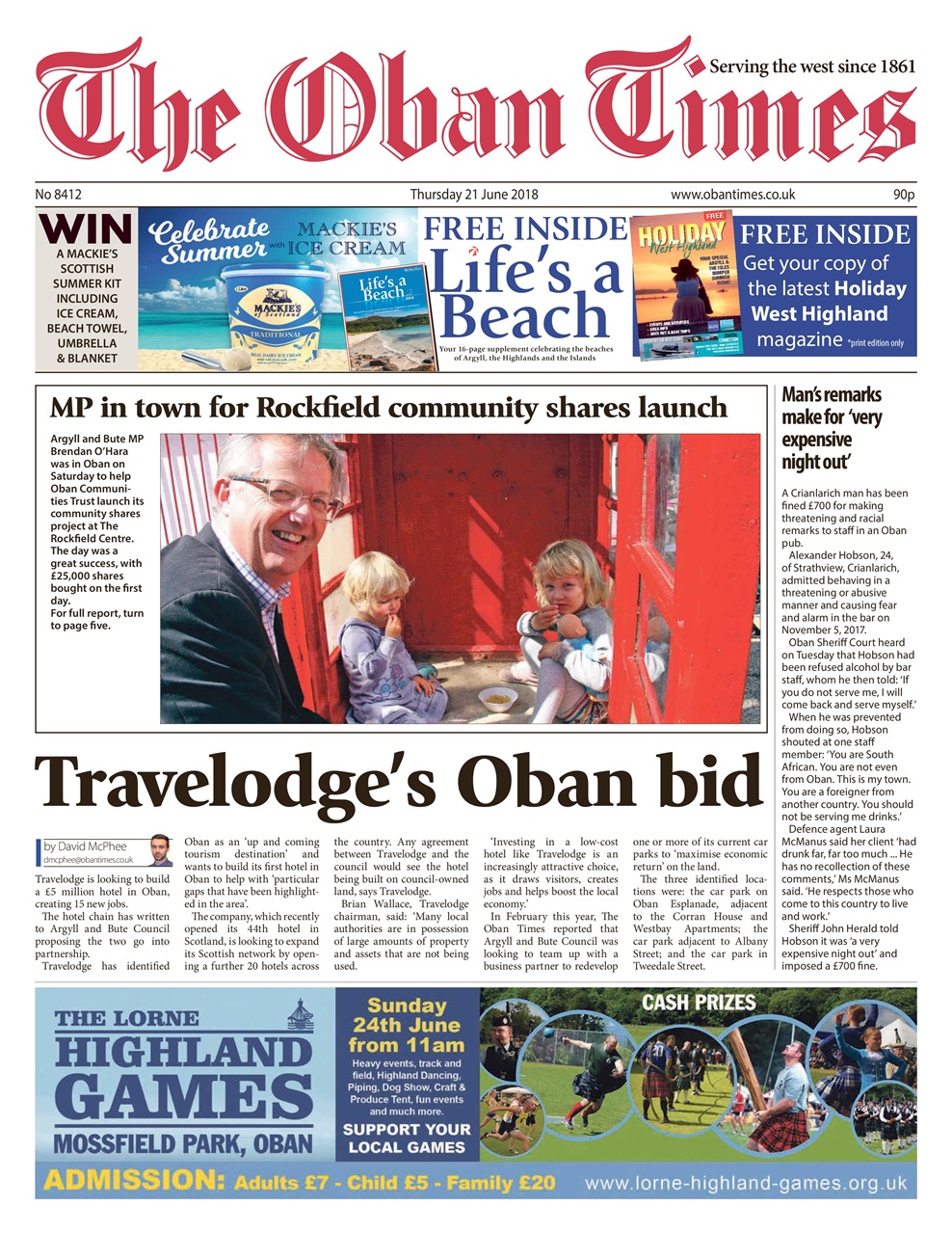 The Oban Times & Lochaber Times Preview Pages
