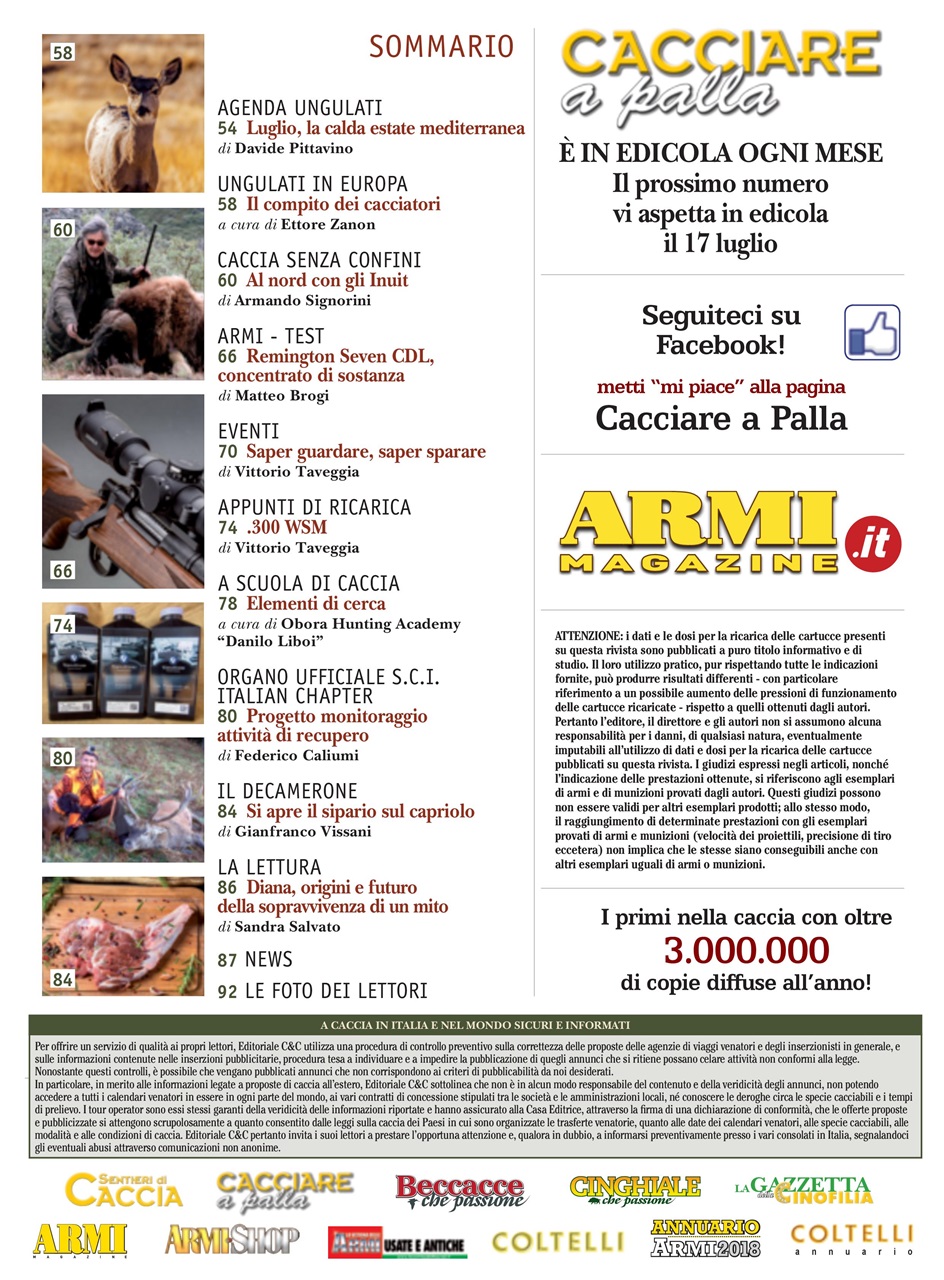 Caccia Magazine Preview Pages