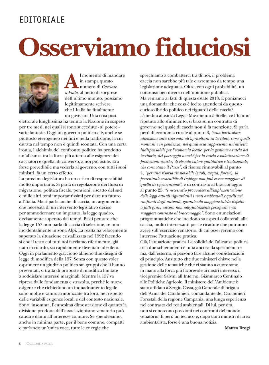 Caccia Magazine Preview Pages