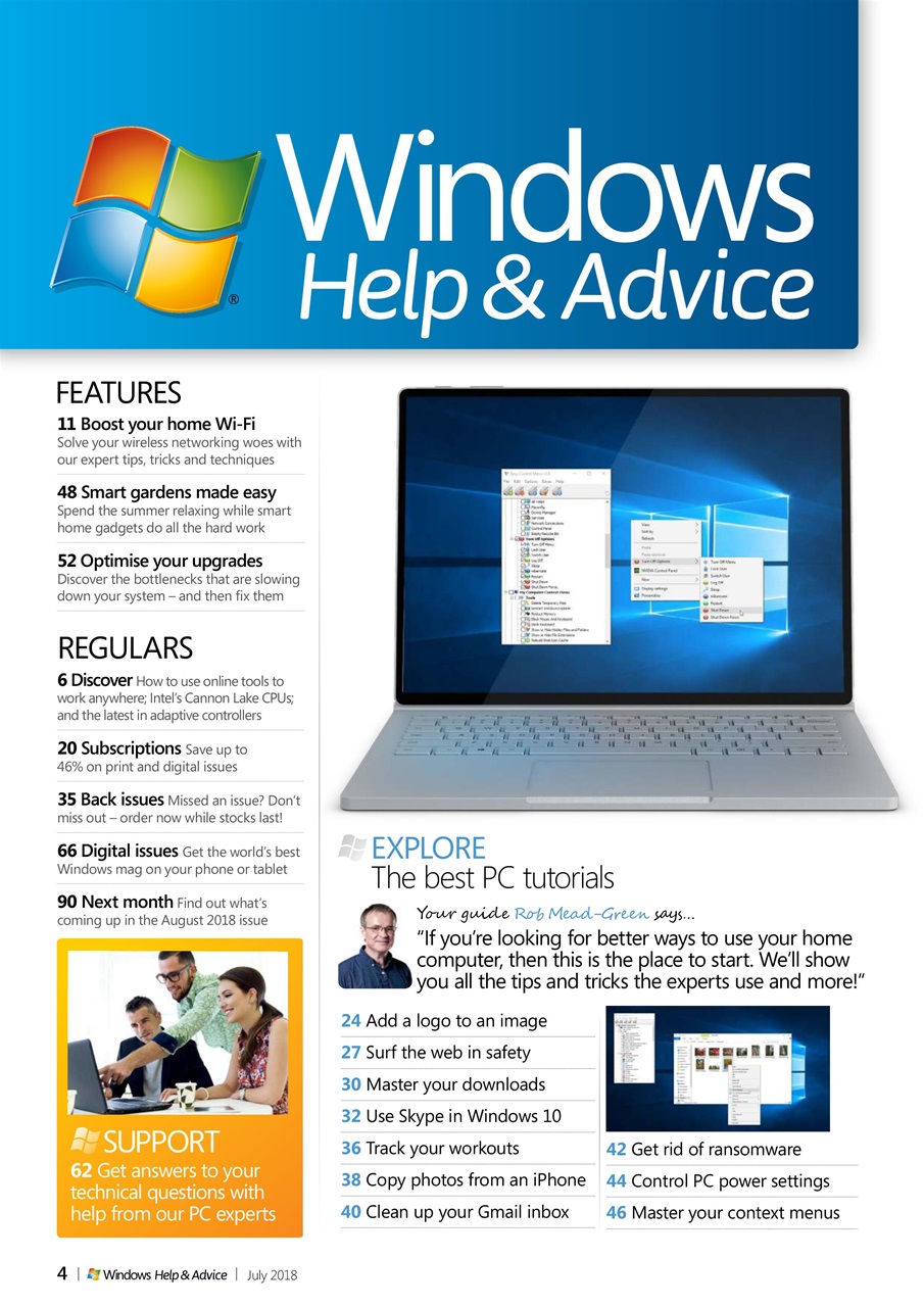 Windows Help & Advice Preview Pages